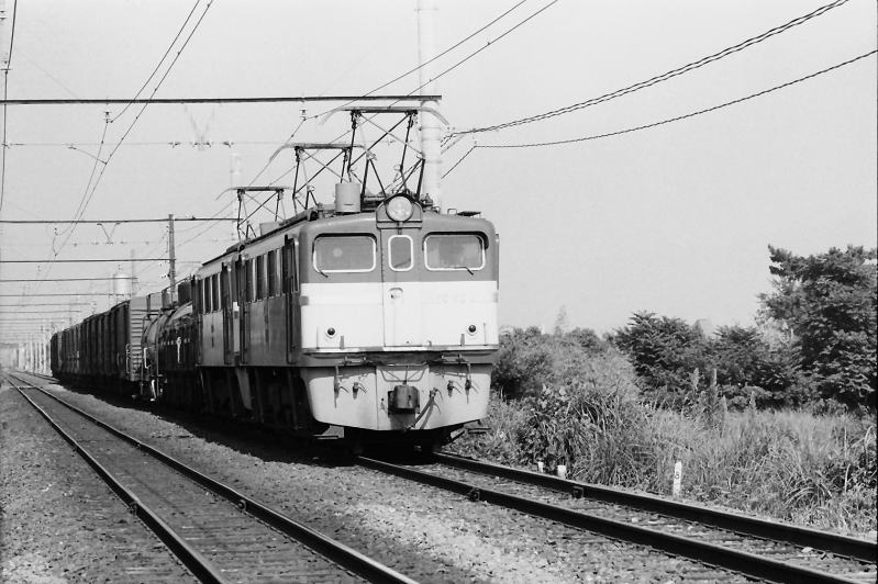 ＥＤ６０重連の貨物　六十谷・紀伊間