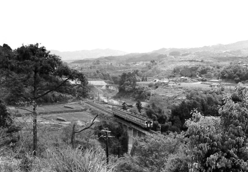 隅田のアーチ橋を渡るキハ17の和歌山市行き