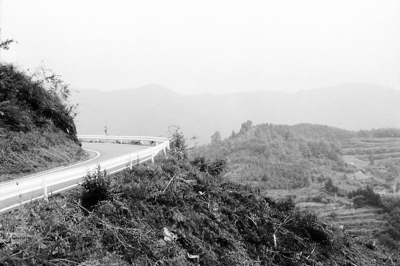 舗装したばかりの中辺路