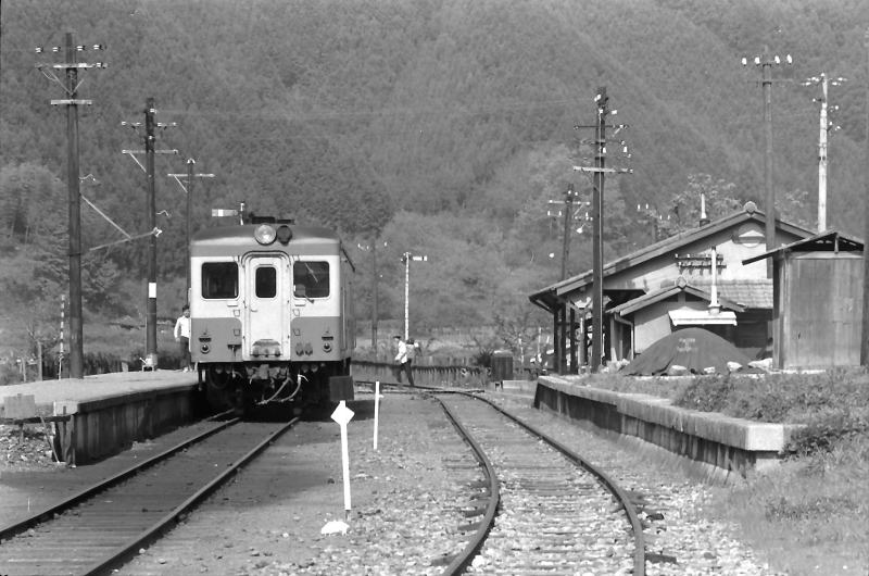 名松線伊勢奥津駅　昭和４７年５月