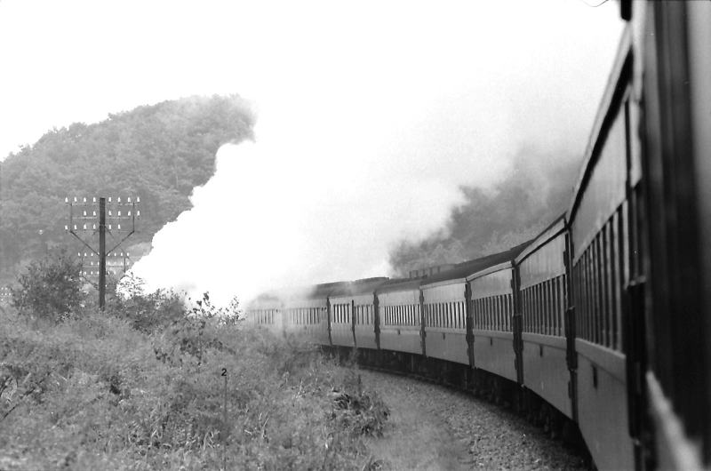 昭和４９年９月　急行大雪くずれの網走行き１５２７列車