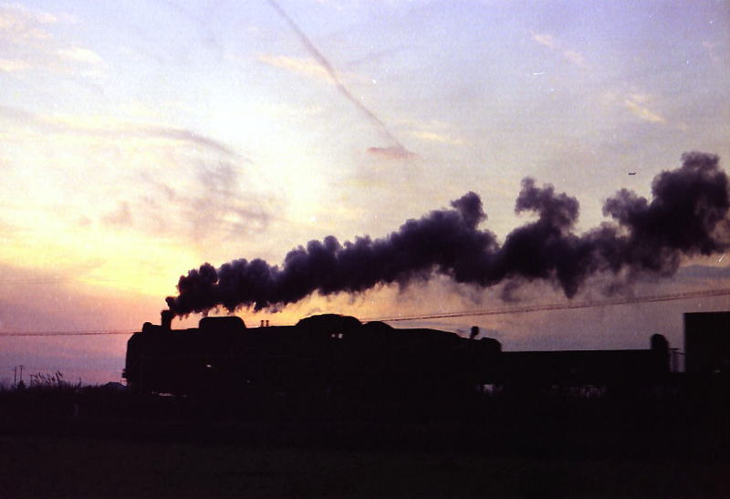 昭和４４年１２月竜華操車場方向へ向かうＤ５１の貨物列車