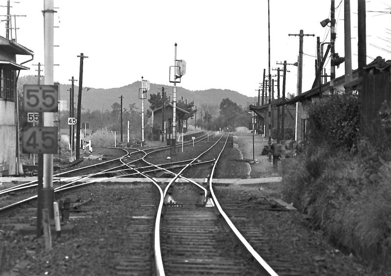 スイッチバックの和歌山線北宇智駅
