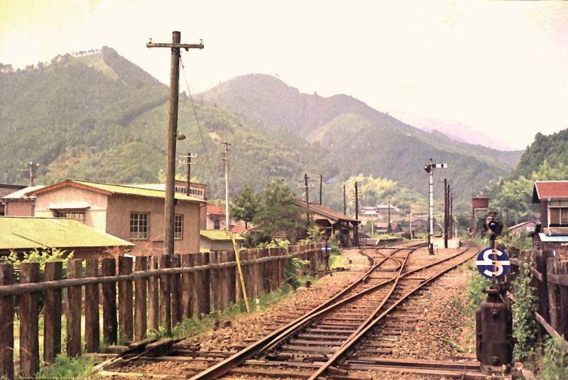 名松線伊勢奥津駅　昭和４３年７月