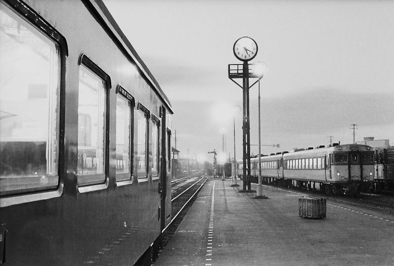 新宮駅で停車中のナハフ１０