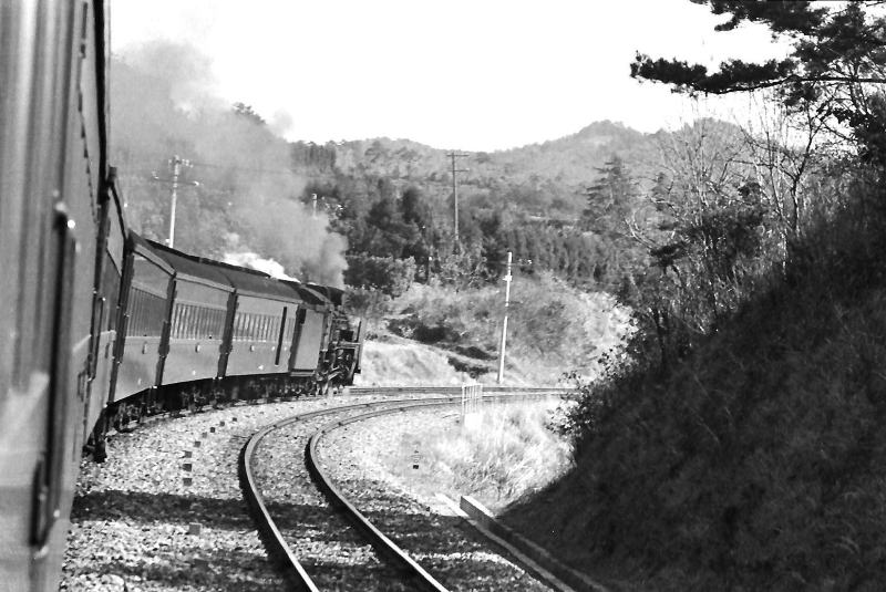 昭和４５年３月　紀伊由良付近を行く１３４列車