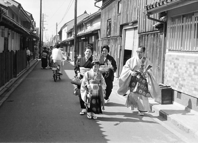 帰り道の晴れ姿
