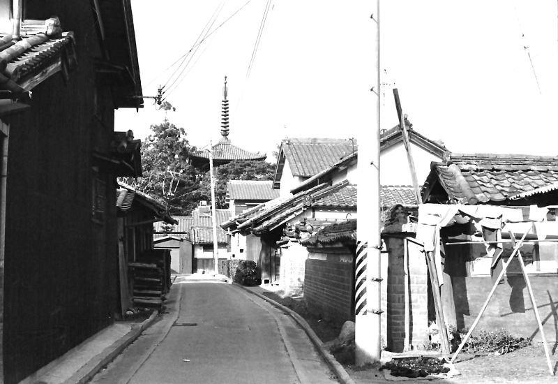 昭和の風景写真　1975年　広陵町百済の集落