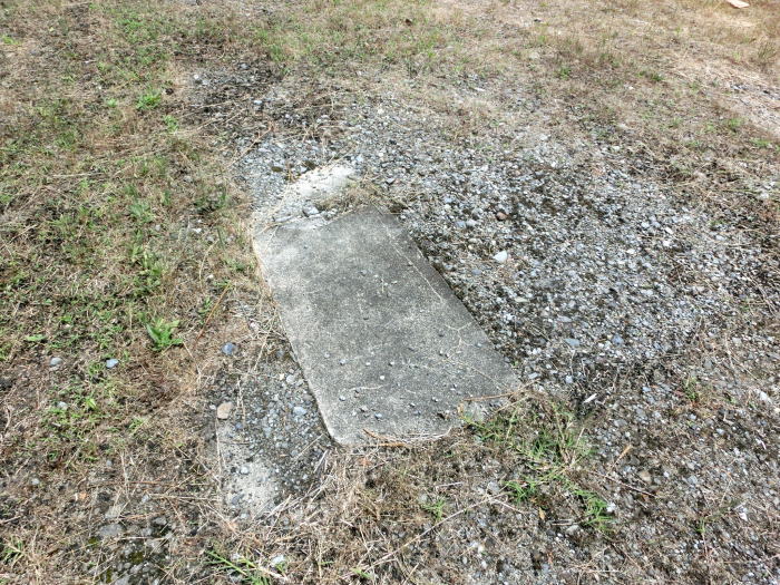 地面に残っている痕跡