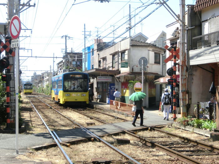 車が来ないので静かな安立町駅前