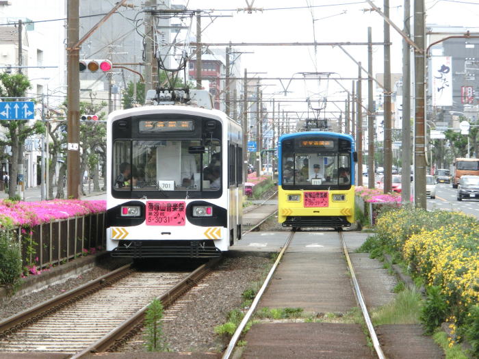綾之町駅から浜寺方向