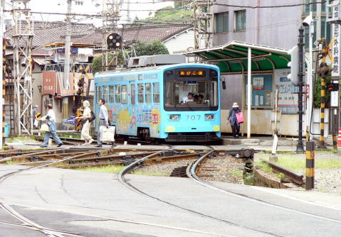 阪堺電車住吉駅　３番線