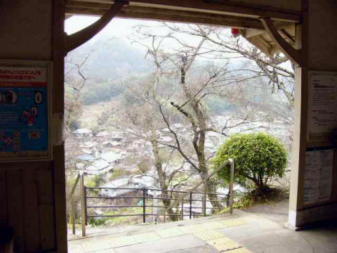 下古沢駅からの眺め。