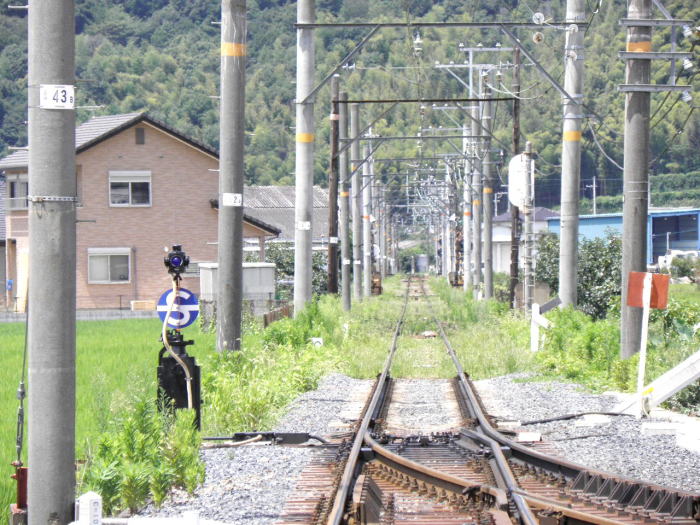 和歌山方向の線路