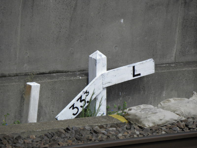 ３３・３/１０００の勾配標式