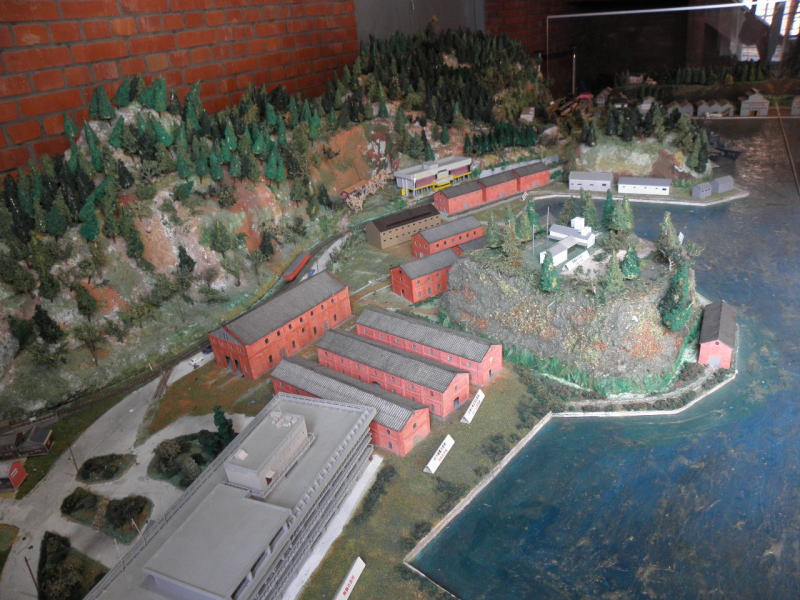 中舞鶴付近のジオラマ