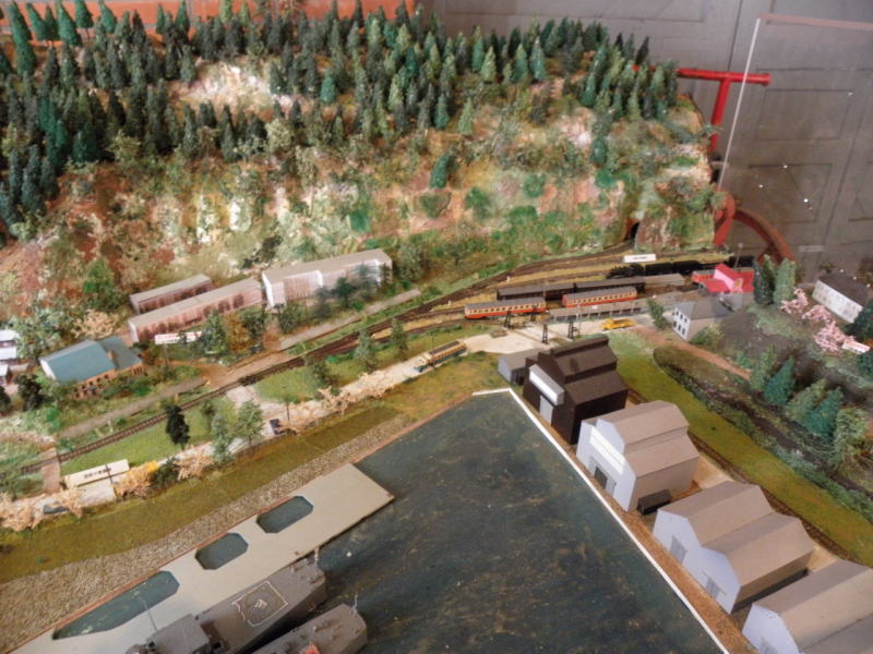 中舞鶴駅のジオラマ