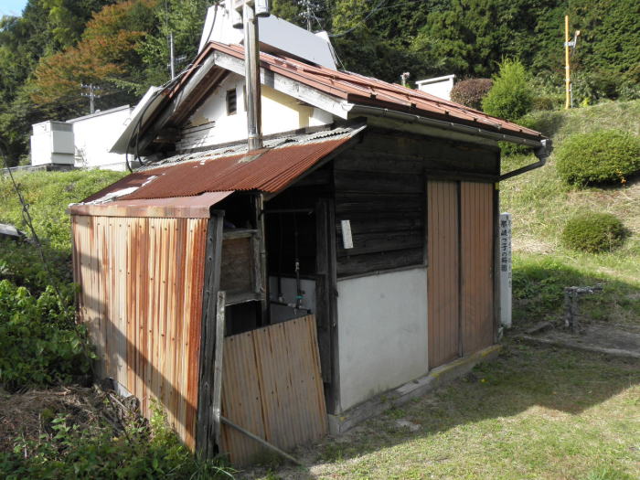那岐駅の風呂場のあと