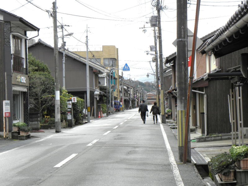 閑散とした武田の中心街