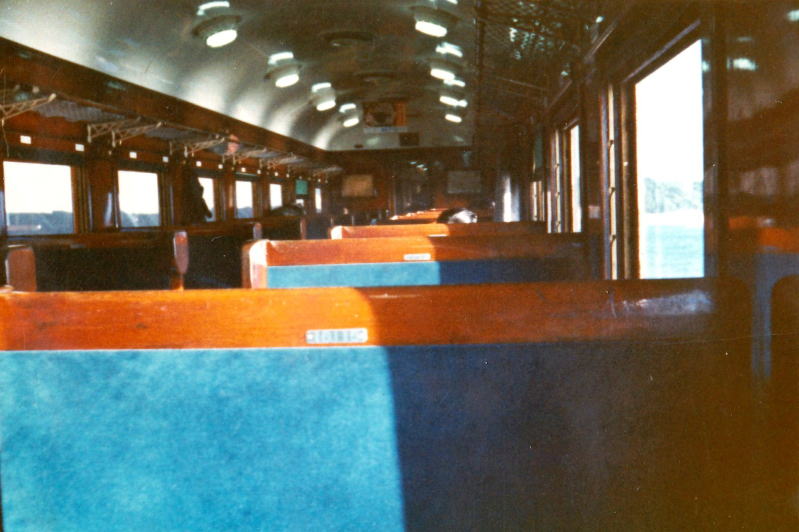 オハ47131の車内　紀勢本線岩代付近